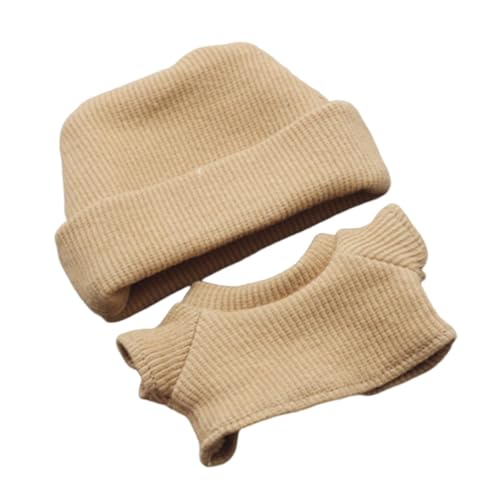 Perfeclan 2-teilige Kleidung für 17/15 cm Puppen-Outfits, einzigartige, schöne Accessoires, DIY-Anzieh-Hut und Oberteil-Kostüme für Puppen 5,91 Zoll/6,69 Zoll, Khaki Perfeclan 2-teilige Kleidung für 17/15 cm Puppen-Outfits, einzigartige, schöne Accessoires, DIY-Anzieh-Hut und Oberteil-Kostüme für Puppen 5,91 Zoll/6,69 Zoll, Khaki von Perfeclan