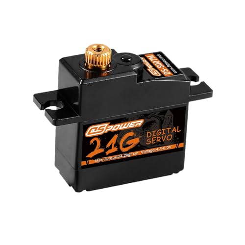 Perfeclan 21G Metallgetriebe Digital JST2.54 1:12 Wasserfeste RC-Auto-Upgrade-Teile Mini- für MN82 MN168 RC-Spielzeugflugzeugboot von Perfeclan