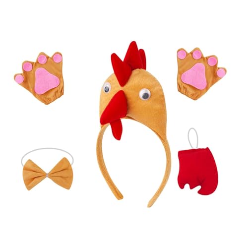 Perfeclan 3D-Huhn-Tierkostüm-Set. Verkleiden Sie Sich für die Thanksgiving-Party und das Halloween-Festival, Braun von Perfeclan