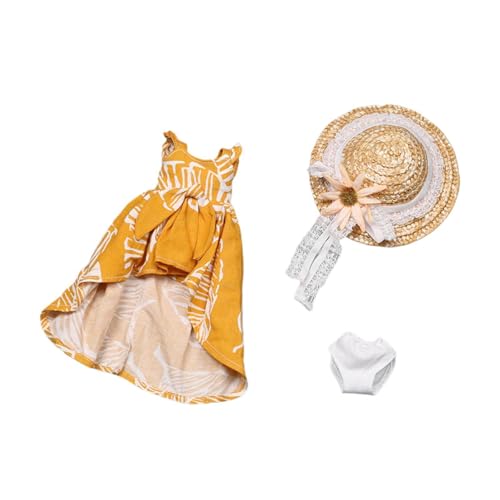 Perfeclan 3X Fashion 1/6 Kleid und Hutunterhose Miniaturkleidung Kostümkleidungskleid Perfeclan 3X Fashion 1/6 Kleid und Hutunterhose Miniaturkleidung Kostümkleidungskleid von Perfeclan