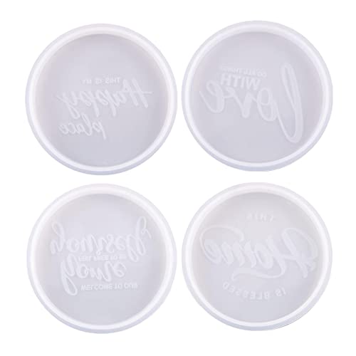 Perfeclan 4 Stück Harzguss Untersetzer, Epoxid Schmuckherstellung DIY Bastelset für Untersetzer Tasse Matte Heimdekoration Geburtstagsgeschenke, Stil A Perfeclan 4 Stück Harzguss Untersetzer, Epoxid Schmuckherstellung DIY Bastelset für Untersetzer Tasse Matte Heimdekoration Geburtstagsgeschenke, Stil A von Perfeclan