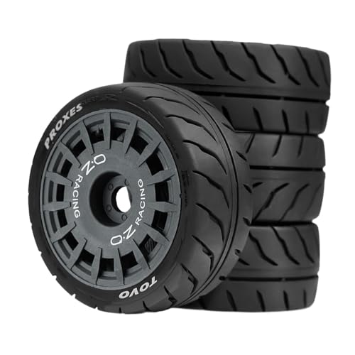 Perfeclan 4 Stück RC-Rad und Reifen, 3 Zoll Durchmesser, professionelles, einfaches Installationsmodell, DIY-Ersatzteile, DIY-modifiziert, für 1/10 TT01, Grau Perfeclan 4 Stück RC-Rad und Reifen, 3 Zoll Durchmesser, professionelles, einfaches Installationsmodell, DIY-Ersatzteile, DIY-modifiziert, für 1/10 TT01, Grau von Perfeclan