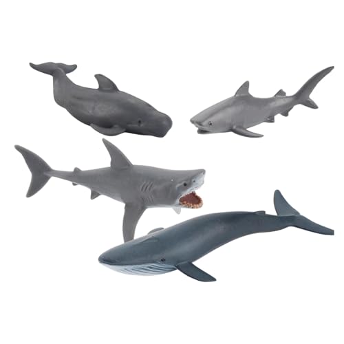 Perfeclan 4 Stück realistische Meerestierfiguren, Spielzeug, frühes pädagogisches, lebensechtes Sammlerstück, kognitives Spielzeug für, Jungen und Perfeclan 4 Stück realistische Meerestierfiguren, Spielzeug, frühes pädagogisches, lebensechtes Sammlerstück, kognitives Spielzeug für, Jungen und von Perfeclan