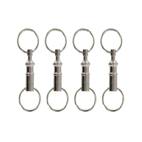 Perfeclan 4 Stücke Ziehen Den Key Taste Schnellfreisetzer Keychain Racical Gift Double Spring Split Eindeutig Doppelschlüsselring Schnappschloshalter Perfeclan 4 Stücke Ziehen Den Key Taste Schnellfreisetzer Keychain Racical Gift Double Spring Split Eindeutig Doppelschlüsselring Schnappschloshalter von Perfeclan