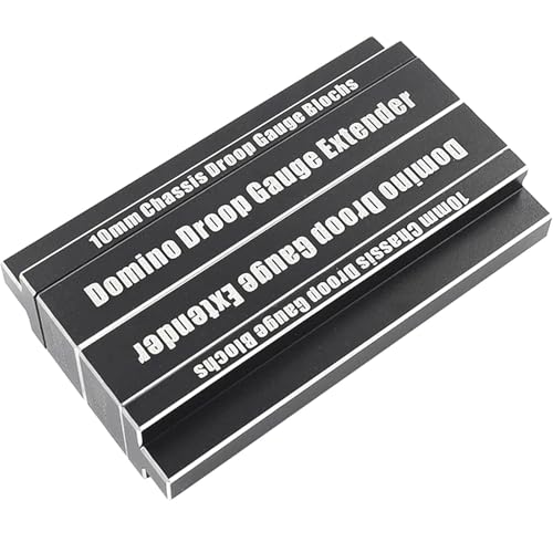 Perfeclan 4-teiliges 1/10 RC-Chassis-Durchhangmessgerät mit eingravierten Markierungen, Robustes, tragbares RC-Höhenlineal aus Aluminiumlegierung, von Perfeclan
