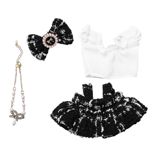 Perfeclan 4-teiliges Puppenkleidungsset für Mädchen, Puppen-Outfits, stilvoll, Machen Sie Ihre Puppen zu einem Schmuckstück, Kleidungsanzug für 5,91 Zoll oder, Schwarz Perfeclan 4-teiliges Puppenkleidungsset für Mädchen, Puppen-Outfits, stilvoll, Machen Sie Ihre Puppen zu einem Schmuckstück, Kleidungsanzug für 5,91 Zoll oder, Schwarz von Perfeclan