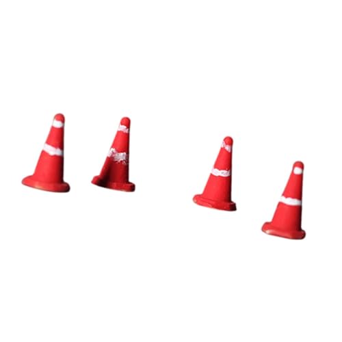 Perfeclan 4 x 1/64 Mini-Verkehrskegel, Verkehrszeichen-Spielzeug, Kinderspielzeug, Zubehör, Spielzeug, Mini-Verkehrszeichen-Trainingshütchen für Jungen, Perfeclan 4 x 1/64 Mini-Verkehrskegel, Verkehrszeichen-Spielzeug, Kinderspielzeug, Zubehör, Spielzeug, Mini-Verkehrszeichen-Trainingshütchen für Jungen, von Perfeclan