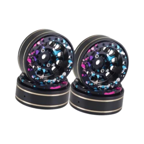 Perfeclan 4PCS RC Wheel Rim Hub, Metallfelgen, Upgrade RC -Beadlock -Räder, 1,1 Beadlock -Felgen für 1/18 1/24 RC SCX24 Trucks Crawler Model Perfeclan 4PCS RC Wheel Rim Hub, Metallfelgen, Upgrade RC -Beadlock -Räder, 1,1 Beadlock -Felgen für 1/18 1/24 RC SCX24 Trucks Crawler Model von Perfeclan
