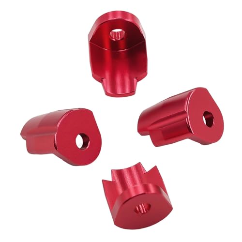 Perfeclan 4X Stoßdämpferschutzabdeckung Schutz Ersatzteile Aluminium Zubehör Ersatz Antikollision für 1/14 1/18 RC Auto, Rot Perfeclan 4X Stoßdämpferschutzabdeckung Schutz Ersatzteile Aluminium Zubehör Ersatz Antikollision für 1/14 1/18 RC Auto, Rot von Perfeclan