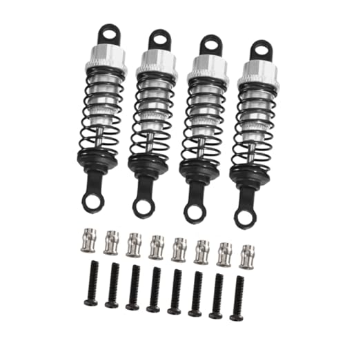 Perfeclan 4pcs Ölschockdämpfer für RC -Auto -RC -Stoßdämpfer 55mm Upgrade Teile Metalldämpfer Einstell 1/12 1/16 Skala für MN78 D90 B16 B14 B24, Gold von Perfeclan