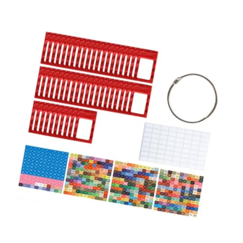 Perfeclan 50pcs kleine Perlen Organisator, Aufbewahrungsbeutel, Tool Accessoires, Selbstdichtbeutel mit Bindemittelringen, Rot von Perfeclan