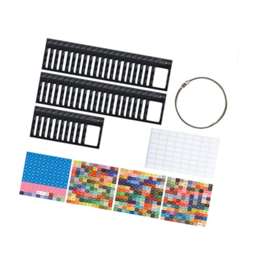 Perfeclan 50pcs kleine Perlen Organisator, Aufbewahrungsbeutel, Tool Accessoires, Selbstdichtbeutel mit Bindemittelringen, Schwarz von Perfeclan