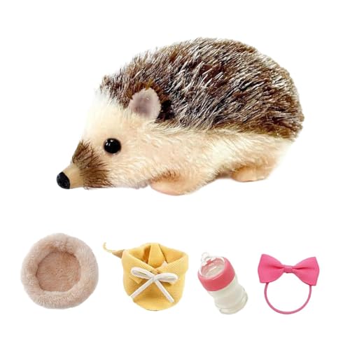 Perfeclan 5inch wiedergeborenes Hedgehog Puppe Mini Hedgehog Spielzeug lustige weiche süße Tierpuppe für Geburtstagsgeschenk Kinder Urlaub Party Mädchen, Braun Perfeclan 5inch wiedergeborenes Hedgehog Puppe Mini Hedgehog Spielzeug lustige weiche süße Tierpuppe für Geburtstagsgeschenk Kinder Urlaub Party Mädchen, Braun von Perfeclan