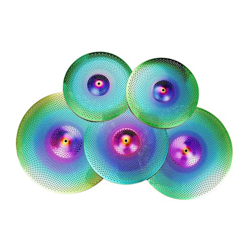 Perfeclan 5pcs Low Volumen Cymbals Pack Ruhig, Bunt von Perfeclan