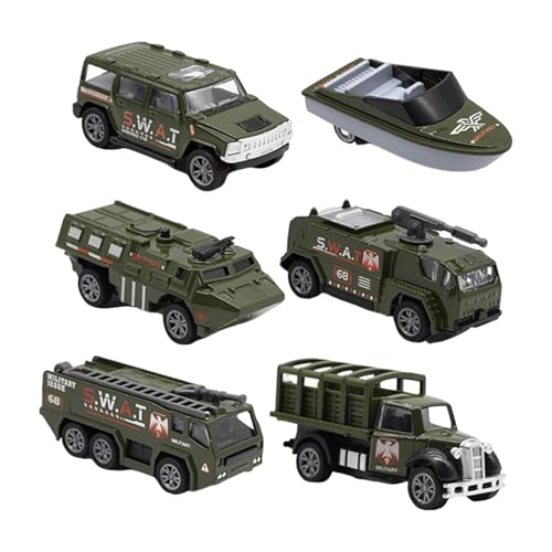 Perfeclan 6-teiliges Fahrzeug aus Legierung, zum Zurückziehen und Losfahren, 7–8 cm, für Kinder ab 3 Jahren, grünes Metallgehäuse, schlagfest, robuste, Style A Perfeclan 6-teiliges Fahrzeug aus Legierung, zum Zurückziehen und Losfahren, 7–8 cm, für Kinder ab 3 Jahren, grünes Metallgehäuse, schlagfest, robuste, Style A von Perfeclan