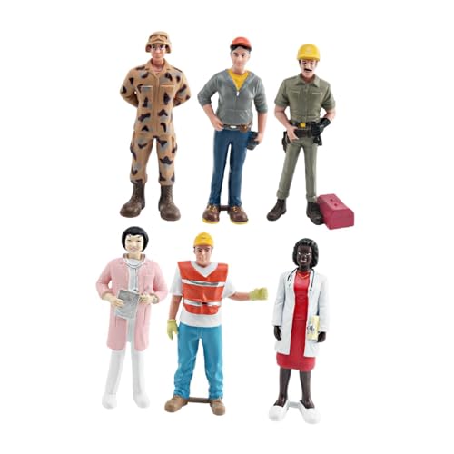 Perfeclan 6pcs Professionelle Charaktermodelle Figuren, Diorama Leute für DIY Szenen Dekor Rollenspiele, Dioramen Handbemalte Kunsthandwerk, Stil b Perfeclan 6pcs Professionelle Charaktermodelle Figuren, Diorama Leute für DIY Szenen Dekor Rollenspiele, Dioramen Handbemalte Kunsthandwerk, Stil b von Perfeclan