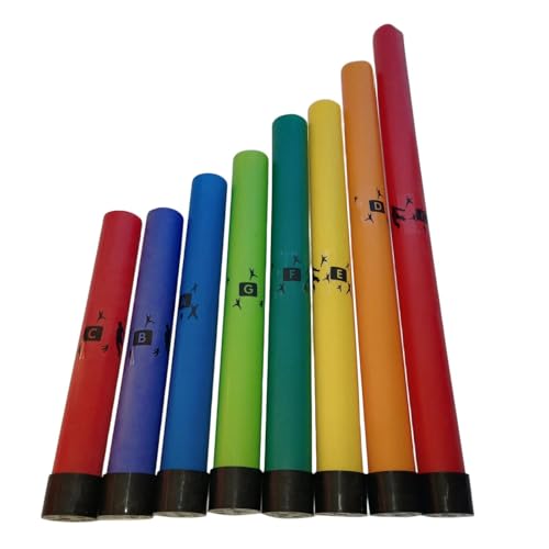 Perfeclan 8 Stück 8 gestimmte Schlagröhren, Musikröhren, verbessert die sensorischen Fähigkeiten, Kinder im Kindergarten, buntes Musikspielzeug für Kinder mit Perfeclan 8 Stück 8 gestimmte Schlagröhren, Musikröhren, verbessert die sensorischen Fähigkeiten, Kinder im Kindergarten, buntes Musikspielzeug für Kinder mit von Perfeclan
