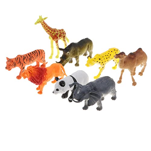 Perfeclan 8 Teilige Plastikzootiere Lion Camel Model Figuren Fillers von Perfeclan