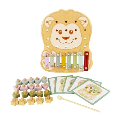 Perfeclan 8 Ton Bunte Xylophon -Percussion -Instrument Holzrahmen Motor Fertigkeit Handklopfen Klavierspielzeug für Heimveranstaltung außerhalb Anfänger von Perfeclan