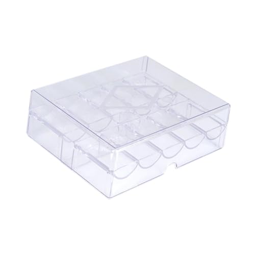 Perfeclan Acryl-Chip-Gehäuse für 200 Chip-Displays, staubdichter Chip-Träger, Chip-Tablett für Reisen, Tabletop-Spiele, Gaming-Zubehör, Partys Perfeclan Acryl-Chip-Gehäuse für 200 Chip-Displays, staubdichter Chip-Träger, Chip-Tablett für Reisen, Tabletop-Spiele, Gaming-Zubehör, Partys von Perfeclan