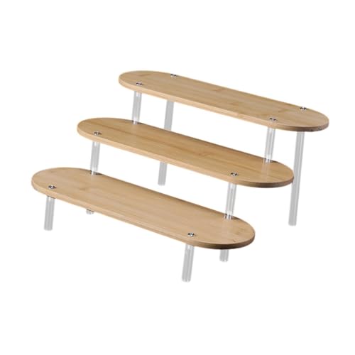 Perfeclan Acryl Riser Display Stand Model Speicher Make -up -Organizer 3 Ebenen Regale Parfüm Organizer für Puppen Action Abbildung Parfüm, 20 cm von Perfeclan