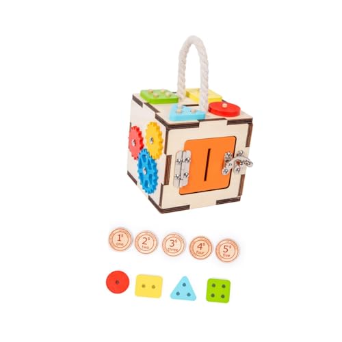 Perfeclan Aktivitätswürfel aus, Beschäftigungsbox, Entwicklungsförderung, frühkindliche Bildung, Motorikspielzeug, Lernspielzeug für Kleinkinder, Babys und Perfeclan Aktivitätswürfel aus, Beschäftigungsbox, Entwicklungsförderung, frühkindliche Bildung, Motorikspielzeug, Lernspielzeug für Kleinkinder, Babys und von Perfeclan