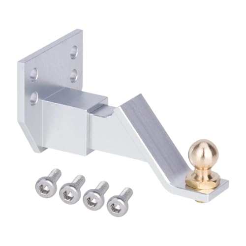 Perfeclan Anhängerkupplungshalterung RC -Auto Einstellbarer Drop Hitch Receiver Leichtes Leichtgewicht für 1:10 Skala RC -Autospielzeugzubehör, Splitter von Perfeclan
