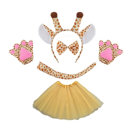 Perfeclan Animal Giraffe Kostüm Cosplay Hairband Stirnband für Osterfestival Performance, Gelb Perfeclan Animal Giraffe Kostüm Cosplay Hairband Stirnband für Osterfestival Performance, Gelb von Perfeclan