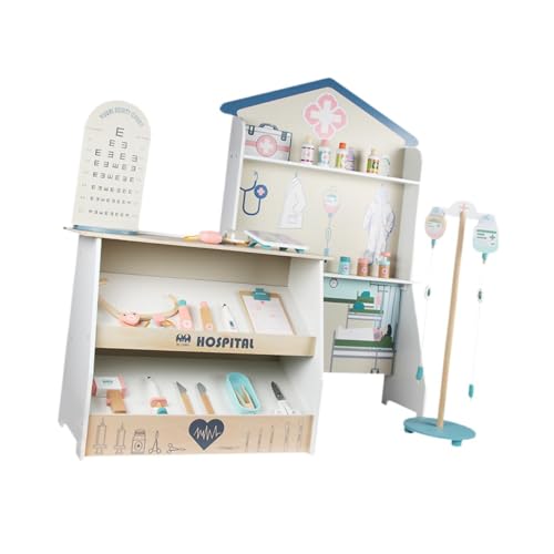 Perfeclan Arztkoffer für, Arztset zum Spielen, Motorik-Spielset aus, Ärzte-Spielset zum Spielen, Station für Jungen und Mädchen im, 23x65x101.5 cm von Perfeclan