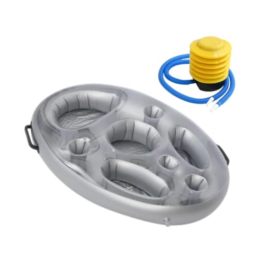 Perfeclan Aufblasbare Schwimmergetränkehalter, Pool -Getränk Float Tischgetränk Flöfe, Wasserspielzeug aufblasbare Poolplatte, mit Fußpumpe Perfeclan Aufblasbare Schwimmergetränkehalter, Pool -Getränk Float Tischgetränk Flöfe, Wasserspielzeug aufblasbare Poolplatte, mit Fußpumpe von Perfeclan