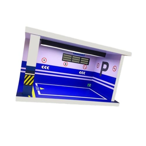 Perfeclan Auto Modell Display Fall Parkplatz Szene Modell 1/32 Maßstab Mini Arbeits Platte Display Spielzeug Auto Vitrine für Sammlung Display von Perfeclan