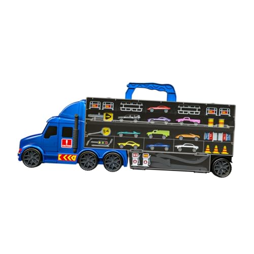 Perfeclan Autos Lagerung und Transporter Spielzeug-LKW-Träger-LKW-Spielzeug für Kinder, Schlepper-Gleis-Auswurfauto für Jungen, Kinder im Alter von 3 4 5 6, Blau Perfeclan Autos Lagerung und Transporter Spielzeug-LKW-Träger-LKW-Spielzeug für Kinder, Schlepper-Gleis-Auswurfauto für Jungen, Kinder im Alter von 3 4 5 6, Blau von Perfeclan
