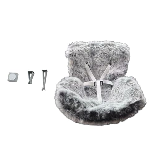 Perfeclan Autositz für Plüschpuppen, Mini-Sicherheitssitz, niedliches Sammlerstück, Miniatur-Autofahrt mit Lüftungsclip für den Feiertags-Desktop-Schrank, Grau Perfeclan Autositz für Plüschpuppen, Mini-Sicherheitssitz, niedliches Sammlerstück, Miniatur-Autofahrt mit Lüftungsclip für den Feiertags-Desktop-Schrank, Grau von Perfeclan