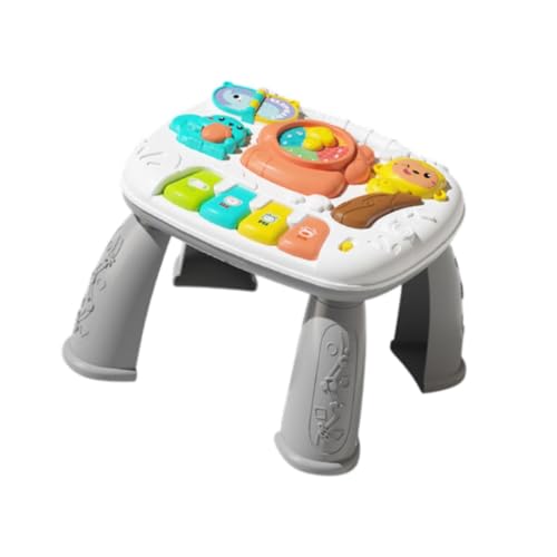 Perfeclan Baby Aktivität Lerntisch Spielzeug Musik Lerntisch Vorschule Interaktives Spielzeug Sinnesspielzeug Klavierspielzeug für Geschenke Mädchen Kinder, Grau Perfeclan Baby Aktivität Lerntisch Spielzeug Musik Lerntisch Vorschule Interaktives Spielzeug Sinnesspielzeug Klavierspielzeug für Geschenke Mädchen Kinder, Grau von Perfeclan
