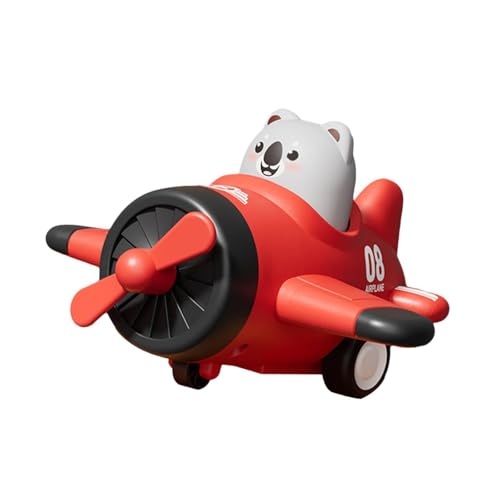 Perfeclan Babyspielzeugflugzeug, Tierrennwagen, Babyfahrzeug, Presstyp, Flugzeug für Kleinkinder, Jungen Und Mädchen, Geburtstagsgeschenke, Rot Perfeclan Babyspielzeugflugzeug, Tierrennwagen, Babyfahrzeug, Presstyp, Flugzeug für Kleinkinder, Jungen Und Mädchen, Geburtstagsgeschenke, Rot von Perfeclan