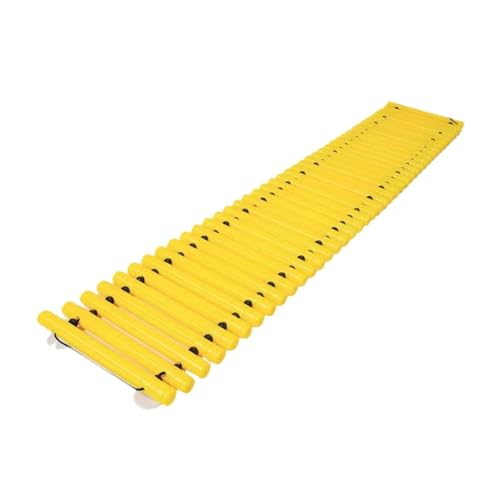 Perfeclan Balance Path Board Balance Block Fördern die Beweglichkeit Stabile Kindergarten Balance Beam Bridge für Jungen Mädchen, Gelb von Perfeclan
