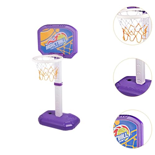 Perfeclan Basketball Hoop Ball Set Set Outdoor Sportspielzeug tragbarer Pool Basketball Hoop Basketball Stand für Outdoor Yard Kids Karneval, Lila von Perfeclan