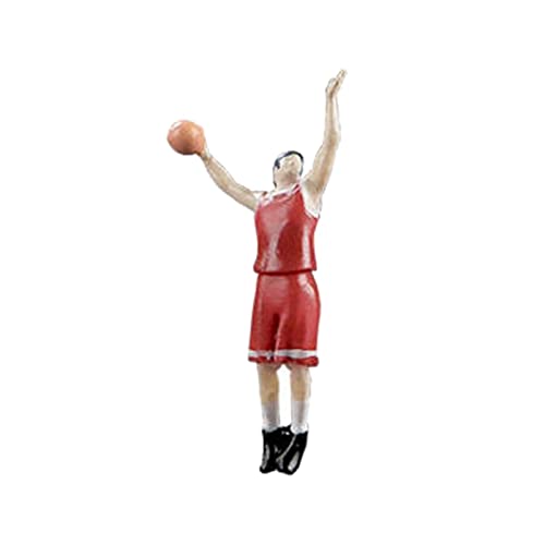 Perfeclan Basketball-Spieler-Puppe, Rollenspielfigur, Tiny People-Spielzeug, Actionfigur-Simulations-Miniaturspielzeug, Jungen-Puppenhaus-Spielfigur, für, Stil A von Perfeclan