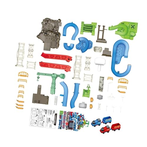 Perfeclan Baufahrzeug-Spielzeug, Rennauto-Streckenbau-Spielset, Technikfahrzeug-Spielset für Kleinkinder ab 3 Jahren, Zug Perfeclan Baufahrzeug-Spielzeug, Rennauto-Streckenbau-Spielset, Technikfahrzeug-Spielset für Kleinkinder ab 3 Jahren, Zug von Perfeclan