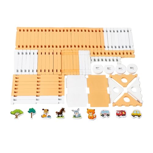 Perfeclan Bausteine-Set, DIY-Holzhaus, praktische Fähigkeiten, technisches Lernspielzeug, Konstruktionsgebäude für und Erwachsene, Geschenk von Perfeclan