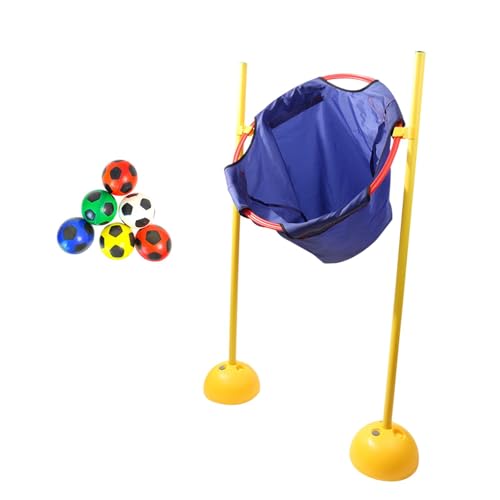 Perfeclan Bean -Taschen -Spiel für Kinder, das Ballspielzeug mit 6 Bällen sensorisch -Training, verstellbares Sport Cornhole Game Set werfen, Blau von Perfeclan