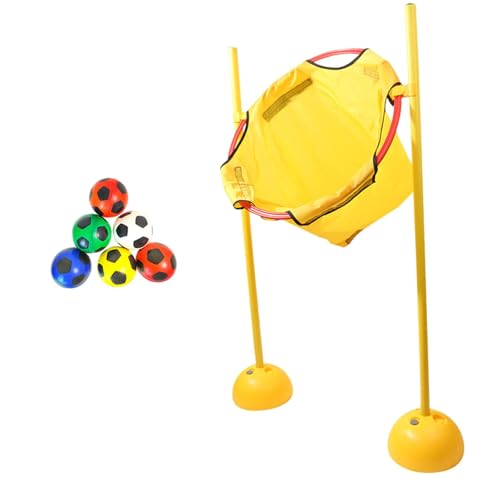 Perfeclan Bean -Taschen -Spiel für Kinder, das Ballspielzeug mit 6 Bällen sensorisch -Training, verstellbares Sport Cornhole Game Set werfen, Gelb von Perfeclan