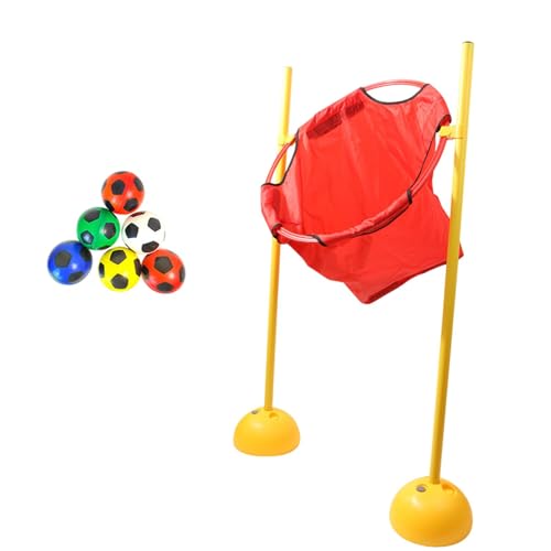 Perfeclan Bean -Taschen -Spiel für Kinder, das Ballspielzeug mit 6 Bällen sensorisch -Training, verstellbares Sport Cornhole Game Set werfen, Rot von Perfeclan