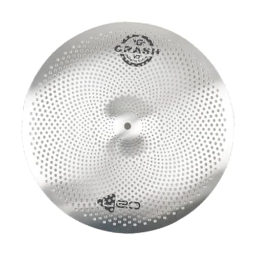 Perfeclan Becken mit geringer Lautstärke, leises Becken-Trommelzubehör, Schlagzeug-Übungen, leichtes, Robustes Übungsbecken, Stummschaltungsbecken für Anfänger, 16inch Perfeclan Becken mit geringer Lautstärke, leises Becken-Trommelzubehör, Schlagzeug-Übungen, leichtes, Robustes Übungsbecken, Stummschaltungsbecken für Anfänger, 16inch von Perfeclan