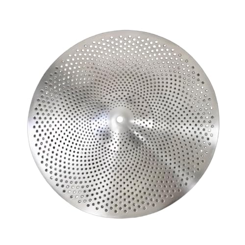 Perfeclan Becken mit geringer Lautstärke, praktisch, Legierung, professionelle Trommelteile, Dämpferbecken, Schlagzeugerübungen für Anfänger, Durchmesser 20cm von Perfeclan