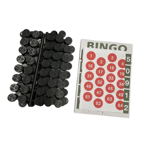 Perfeclan Bingo-Brettspiel, Familienspiele, Bingo, Lernspielzeug, Klassische Bingo-Karten für Urlaubsaktivitäten, Familie, Partys, Gruppenspiele von Perfeclan