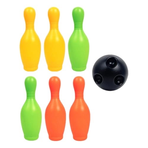 Perfeclan Bowling-Set für, Bowlingspiel mit Ball, Partygeschenke, frühe Entwicklung, lustig, für den Rasen, leicht, für Jungen, Mädchen, Bunt von Perfeclan
