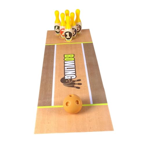 Perfeclan Bowling-Set für, Indoor-Sport, Motorik-Spielzeug, tragbares Kegelspielzeug, Bowlingbahn-Spiel für im Alter von 3,4,5–12 Jahren, Geschenk Perfeclan Bowling-Set für, Indoor-Sport, Motorik-Spielzeug, tragbares Kegelspielzeug, Bowlingbahn-Spiel für im Alter von 3,4,5–12 Jahren, Geschenk von Perfeclan
