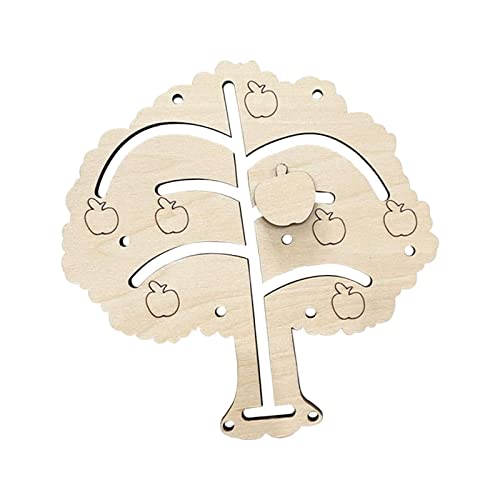 Perfeclan Busy Board Toys Lernspielzeug Spielzeug Reisespielzeug Aktivitäten Pädagogisches Sensorisches für Spiel Interaktion im Freien, Apfelbaum von Perfeclan