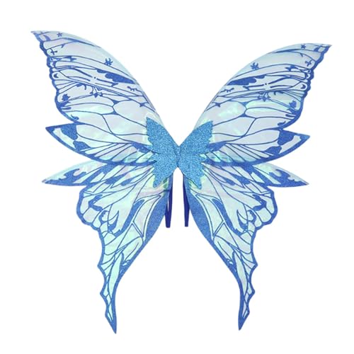 Perfeclan Butterfly Wing Prinzessin Flügel für Halloween Bühnenperformance Festival, Blau Perfeclan Butterfly Wing Prinzessin Flügel für Halloween Bühnenperformance Festival, Blau von Perfeclan